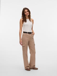 Vero Moda VMTESSA Hög midja Vid passform Jeans -Silver Mink - 10305722