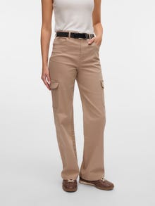 Vero Moda VMTESSA Hög midja Vid passform Jeans -Silver Mink - 10305722