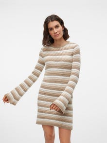 Vero Moda SNRIHANNA Lyhyt mekko -Beige - 10305772