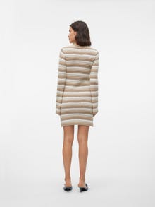 Vero Moda SNRIHANNA Kort klänning -Beige - 10305772