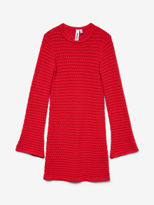 Vero Moda SNRIHANNA Kort klänning -High Risk Red - 10305772