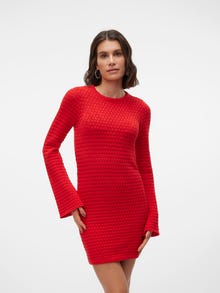 Vero Moda SNRIHANNA Kort klänning -High Risk Red - 10305772