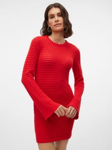 Vero Moda SNRIHANNA Kort klänning -High Risk Red - 10305772