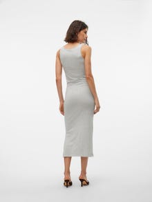 Vero Moda VMMAXI Langes Kleid -Light Grey Melange - 10305781
