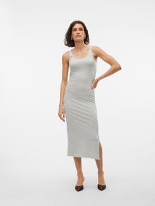 Vero Moda VMMAXI Langes Kleid -Light Grey Melange - 10305781