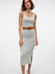 Vero Moda VMMAXI Langes Kleid -Light Grey Melange - 10305781