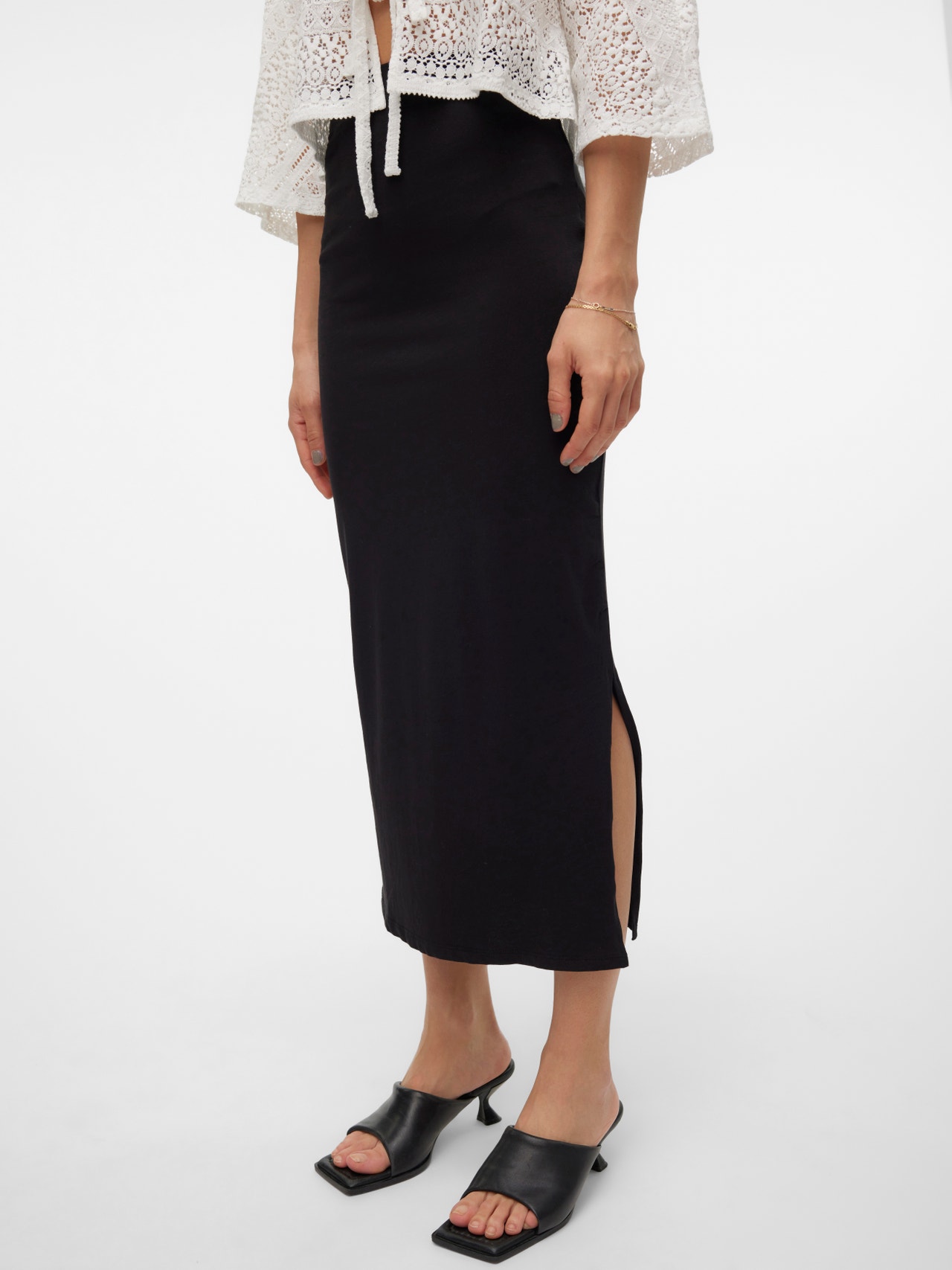 Vero Moda VMMAXI Long skirt -Black - 10305784