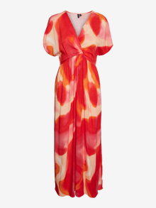 Vero Moda VMJADE Robe longue -Tangerine Tango - 10305788