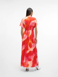 Vero Moda VMJADE Robe longue -Tangerine Tango - 10305788