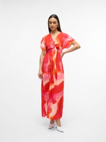 Vero Moda VMJADE Robe longue -Tangerine Tango - 10305788