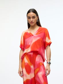 Vero Moda VMJADE Top -Tangerine Tango - 10305789
