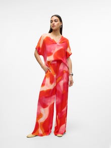 Vero Moda VMJADE Top -Tangerine Tango - 10305789