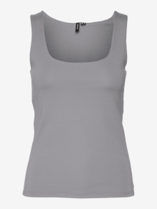 Vero Moda Tavapärane lõige Neljakandiline kaelus Top -Alloy - 10305800