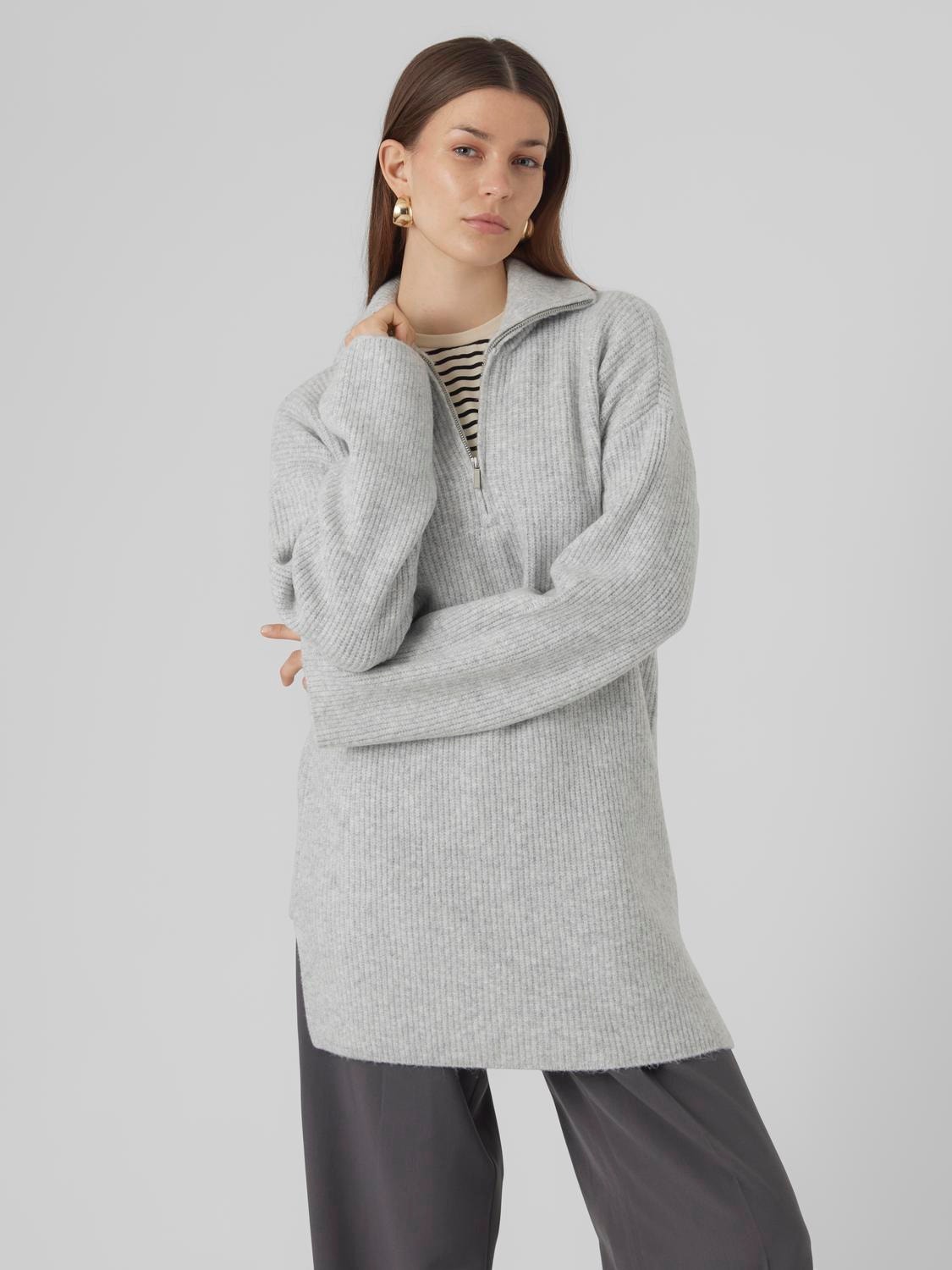 Vero Moda VMSTAZIE Pullover -Light Grey Melange - 10305815