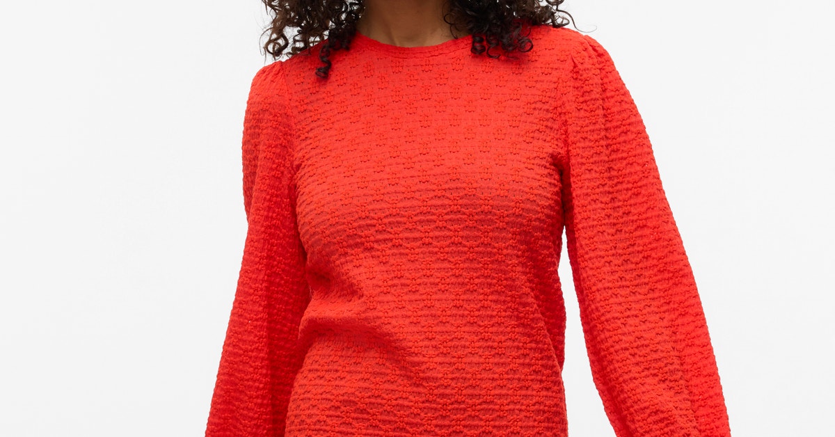 VMFLOWER Topp | Mørk rød | Vero Moda®