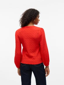 Vero Moda VMFLOWER Top -Fiery Red - 10305907