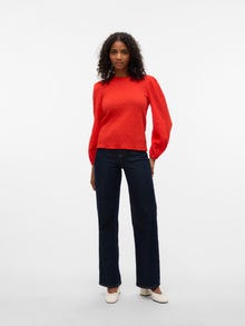 Vero Moda VMFLOWER Top -Fiery Red - 10305907