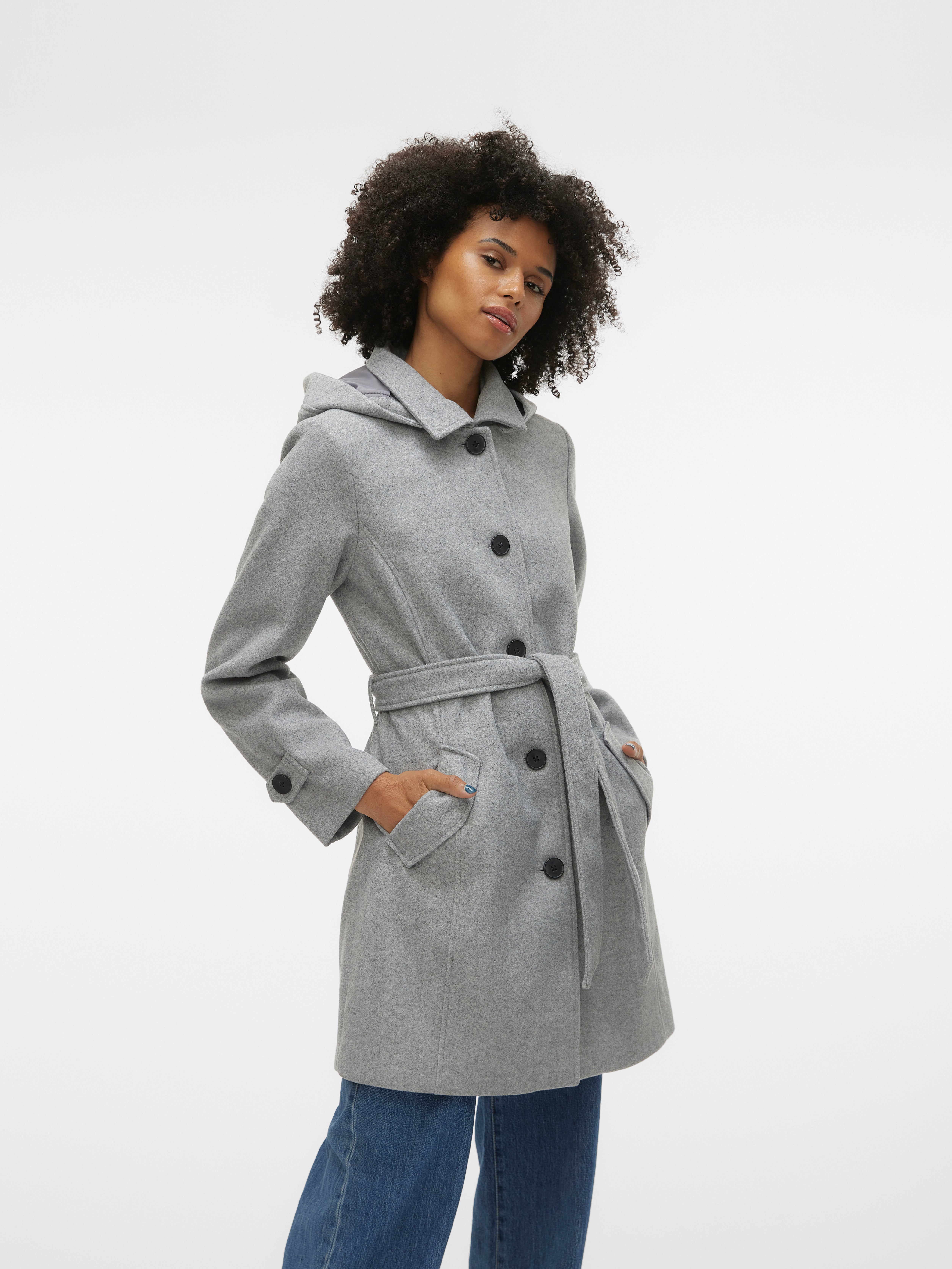 Manteau gris vero moda new arrivals