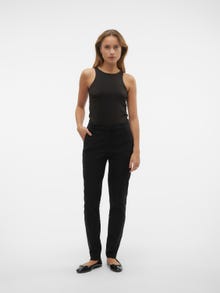 Vero Moda VMMILLE Mid waist Trousers -Black - 10305913
