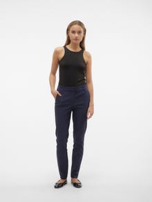 Vero Moda VMMILLE Mid waist Trousers -Navy Blazer - 10305913