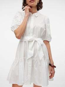 Vero Moda VMMELIO Trumpa suknelė -Snow White - 10305937