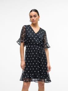 Vero Moda VMSMILLA Kort kjole -Black - 10306038