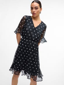 Vero Moda VMSMILLA Kort kjole -Black - 10306038