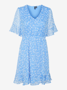 Vero Moda VMSMILLA Kort klänning -Provence - 10306038