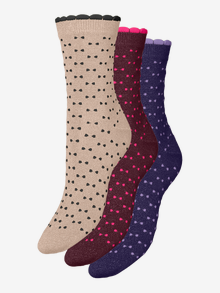 Vero Moda VMCASSY 3-pack Strømper -Moonlight - 10306052