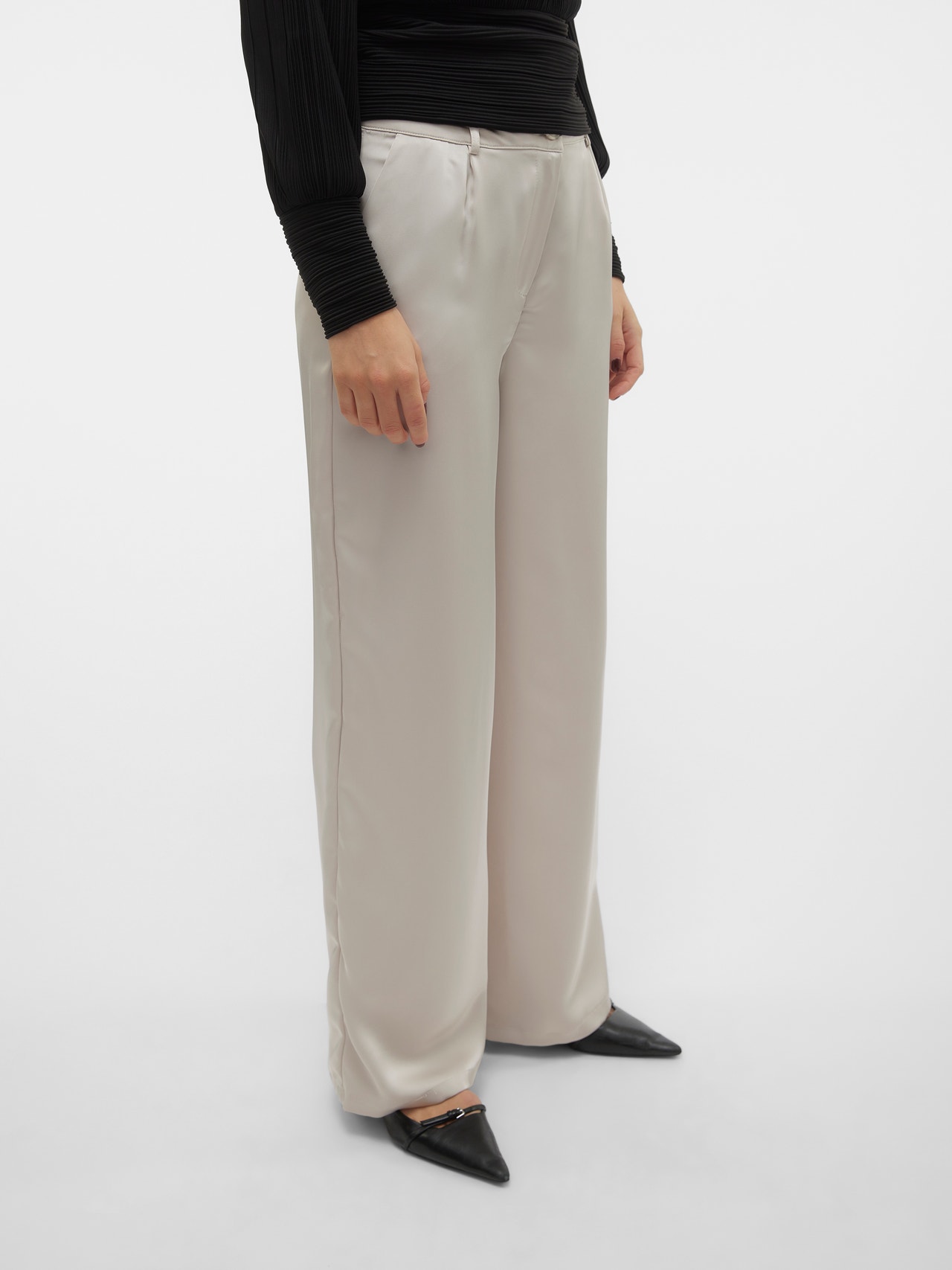 Vero Moda VMLOVIE Pantalons -Pumice Stone - 10306109