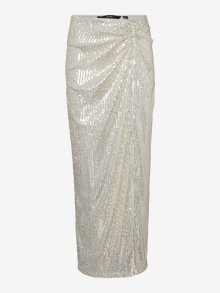 Vero Moda VMMONALISE High waist Long Skirt -Silver Lining - 10306132