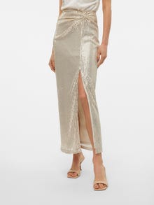 Vero Moda VMMONALISE High waist Long Skirt -Silver Lining - 10306132