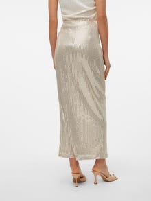 Vero Moda VMMONALISE High waist Long Skirt -Silver Lining - 10306132