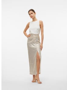 Vero Moda VMMONALISE High waist Long Skirt -Silver Lining - 10306132