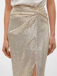 Vero Moda VMMONALISE High waist Long Skirt -Silver Lining - 10306132