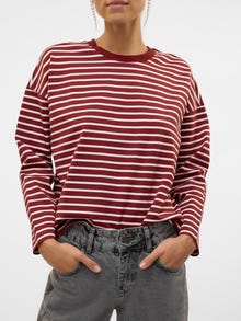Vero Moda VMABBY T-Shirt -Fired Brick - 10306145