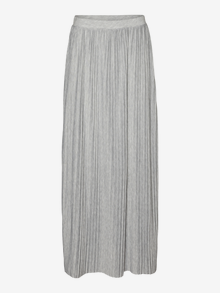 Vero Moda VMMILLE Hohe Taille Langer Rock -Light Grey Melange - 10306149