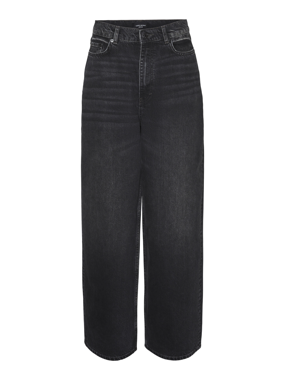 Vero Moda VMTAYLOR Medelhög midja Baggy Fit Jeans -Black Denim - 10306152