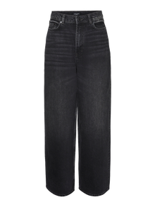 Vero Moda VMTAYLOR Mid rise Baggy fit Jeans -Black Denim - 10306152