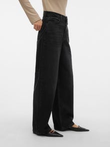 Vero Moda VMTAYLOR Vita media Baggy Fit Jeans -Black Denim - 10306152