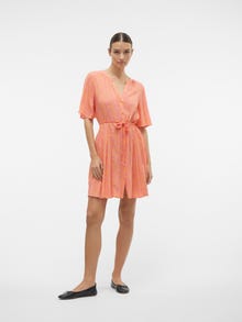 Vero Moda VMMENNY Kurzes Kleid -Pink Cosmos - 10306199