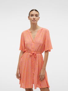 Vero Moda VMMENNY Kurzes Kleid -Pink Cosmos - 10306199