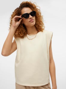 Vero Moda SOMETHINGNEW x SANDRA LAMBECK T-skjorte -Brazzilian Sand - 10306210