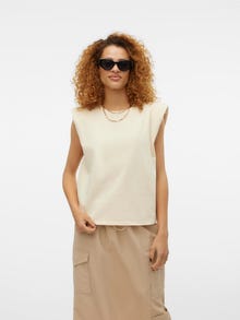 Vero Moda SOMETHINGNEW x SANDRA LAMBECK T-Shirt -Brazzilian Sand - 10306210
