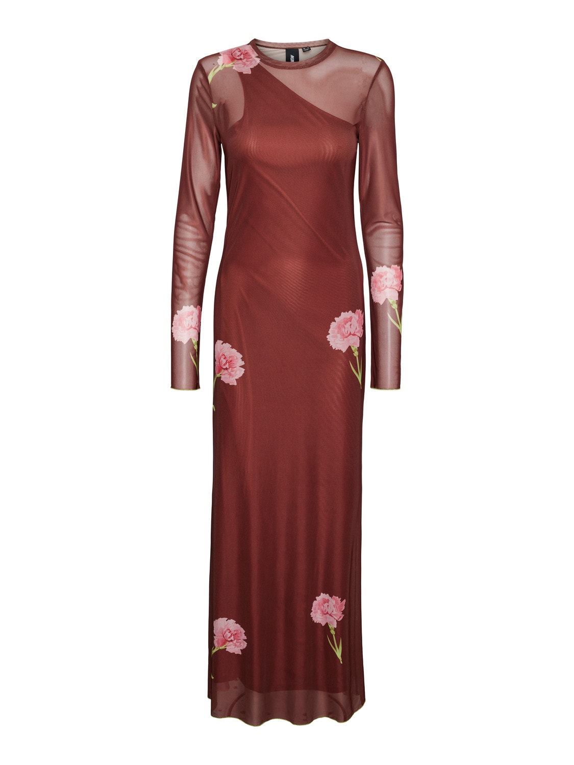 Vero Moda SOMETHINGNEW x SANDRA LAMBECK Lange jurk -Cherry Mahogany - 10306223