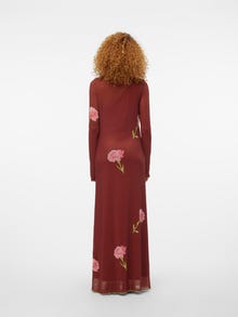 Vero Moda SOMETHINGNEW x SANDRA LAMBECK Lange jurk -Cherry Mahogany - 10306223