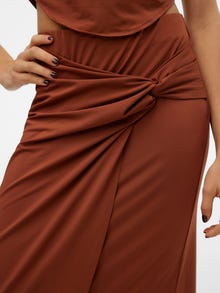 Vero Moda SOMETHINGNEW x SANDRA LAMBECK Long skirt -Cherry Mahogany - 10306228