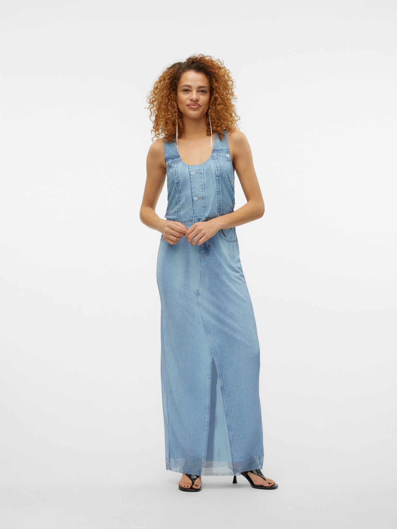 Vero Moda SOMETHINGNEW x SANDRA LAMBECK Long Skirt -Light Blue - 10306287