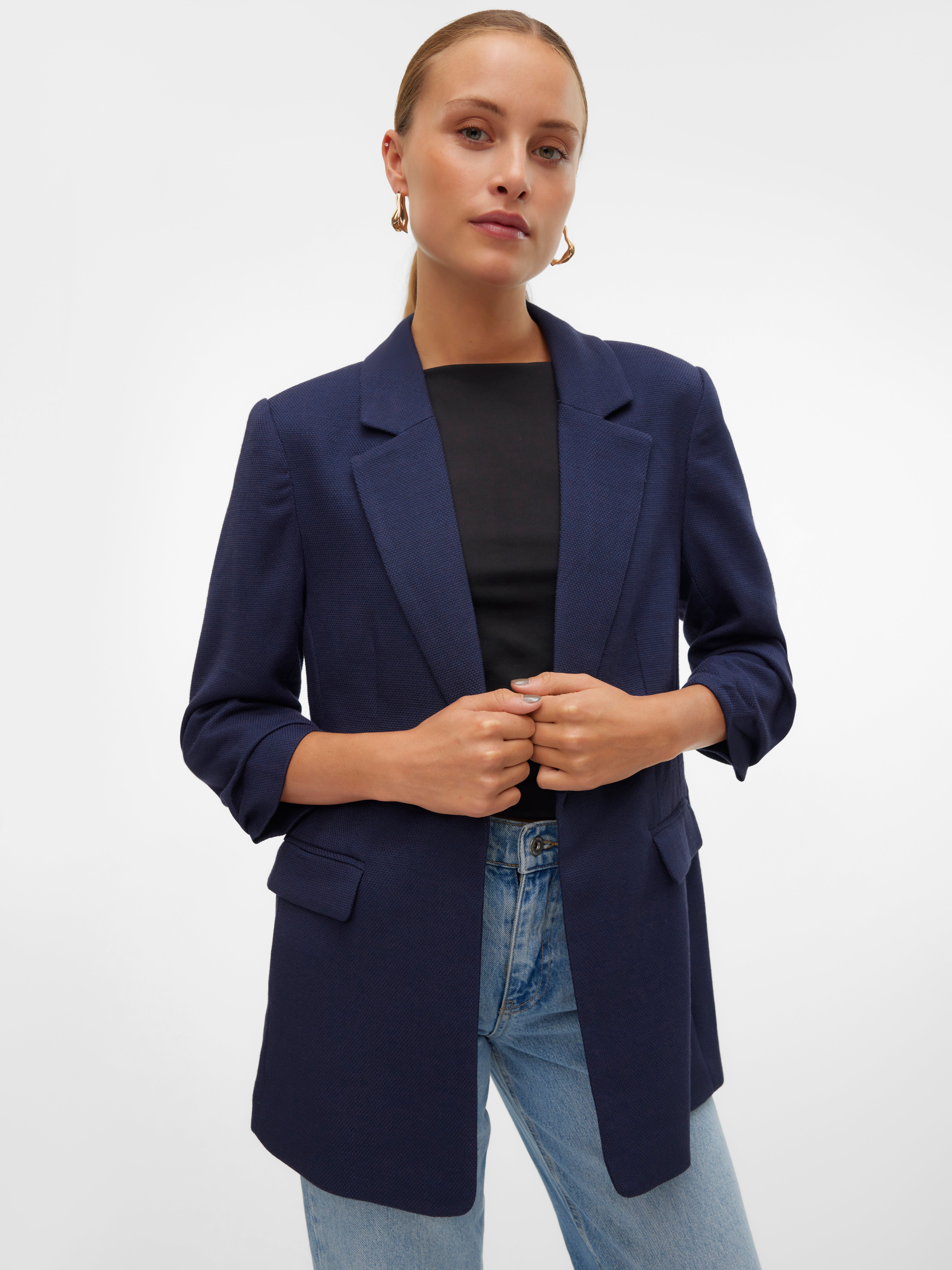 Veste blazer sans fermeture night sky Vera Mont | La Redoute Veste blazer sans fermeture night sky Vera Mont | La Redoute