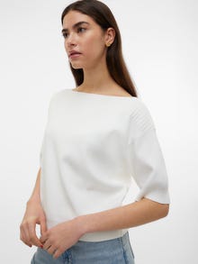 Vero Moda VMJEMMA Pullover -Snow White - 10306497